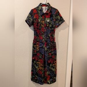 Lucy & Yak Floral Zip-Up Jumpsuit